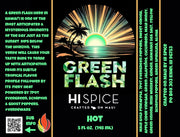 Label design for Green Flash with ingredient list